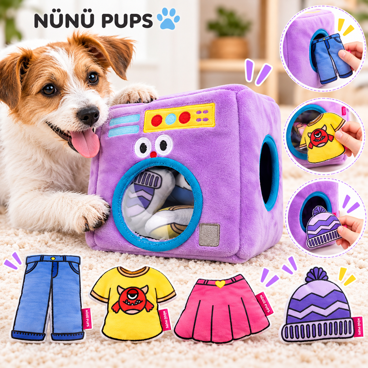 Peek & Play Appliance Snuffle Dog Toy