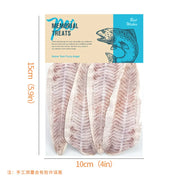 Simulated cod fillet slices — handmade paper