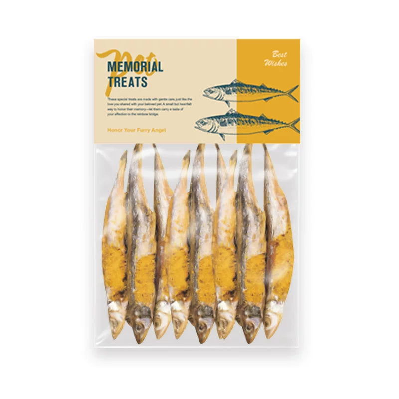 Simulated dried capelin fish — handmade paper